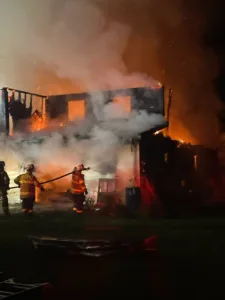 Fire destroys Clymer barn, business